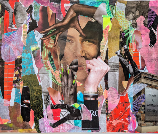 We the People (14.25 x 17.15" mixed media collage, original)