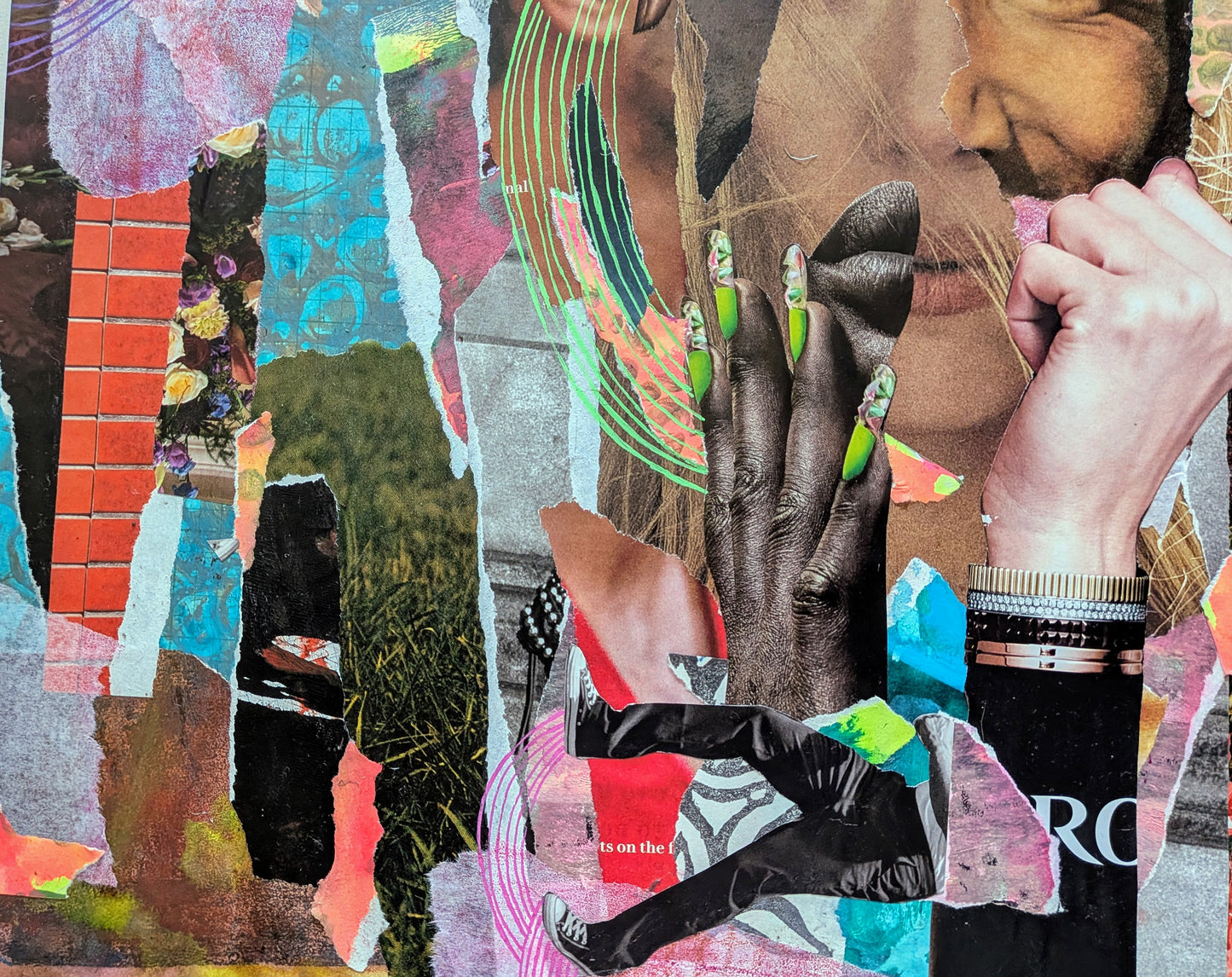 We the People (14.25 x 17.15" mixed media collage, original)