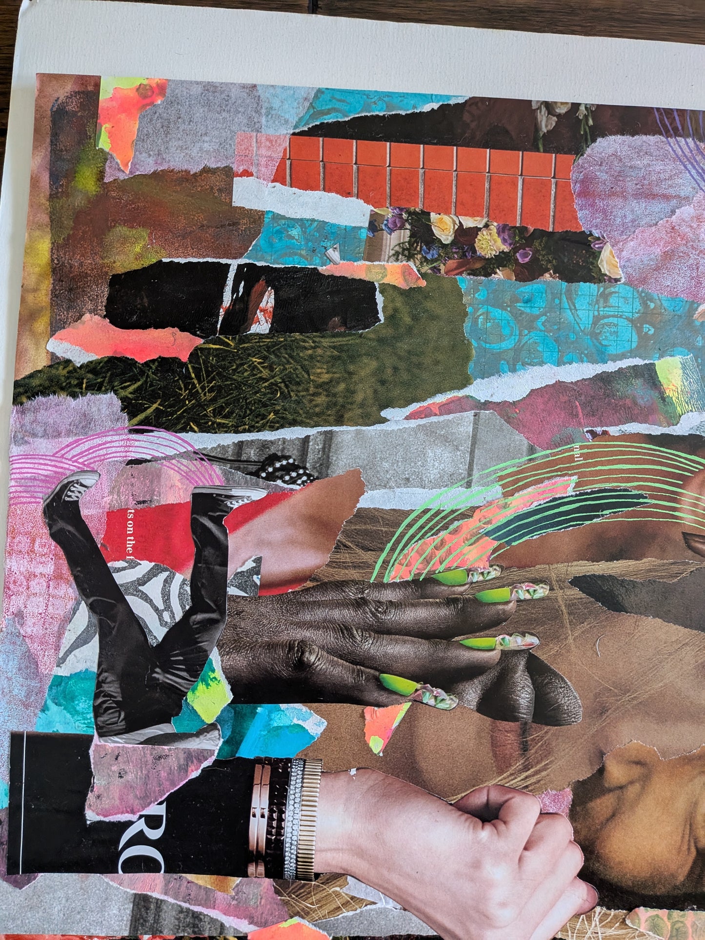 We the People (14.25 x 17.15" mixed media collage, original)