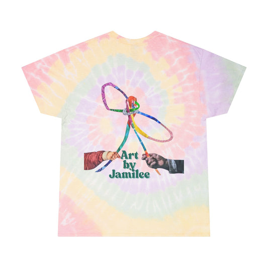 Art by Jamilee T-Shirt, Unisex Pastel Spiral Tie-Dye Tee