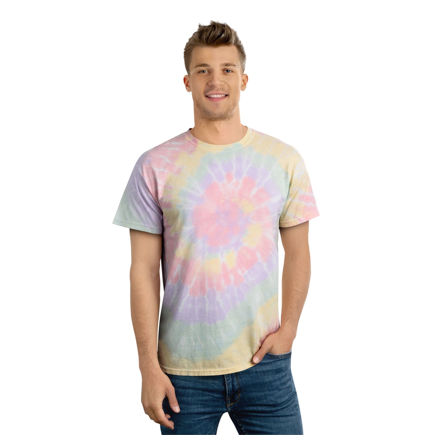Art by Jamilee T-Shirt, Unisex Pastel Spiral Tie-Dye Tee