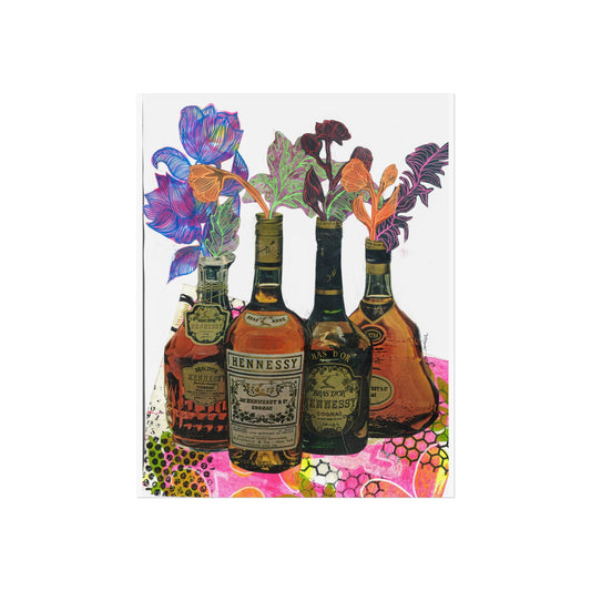 'Flowers and Hennessy' (Fine Art Print)