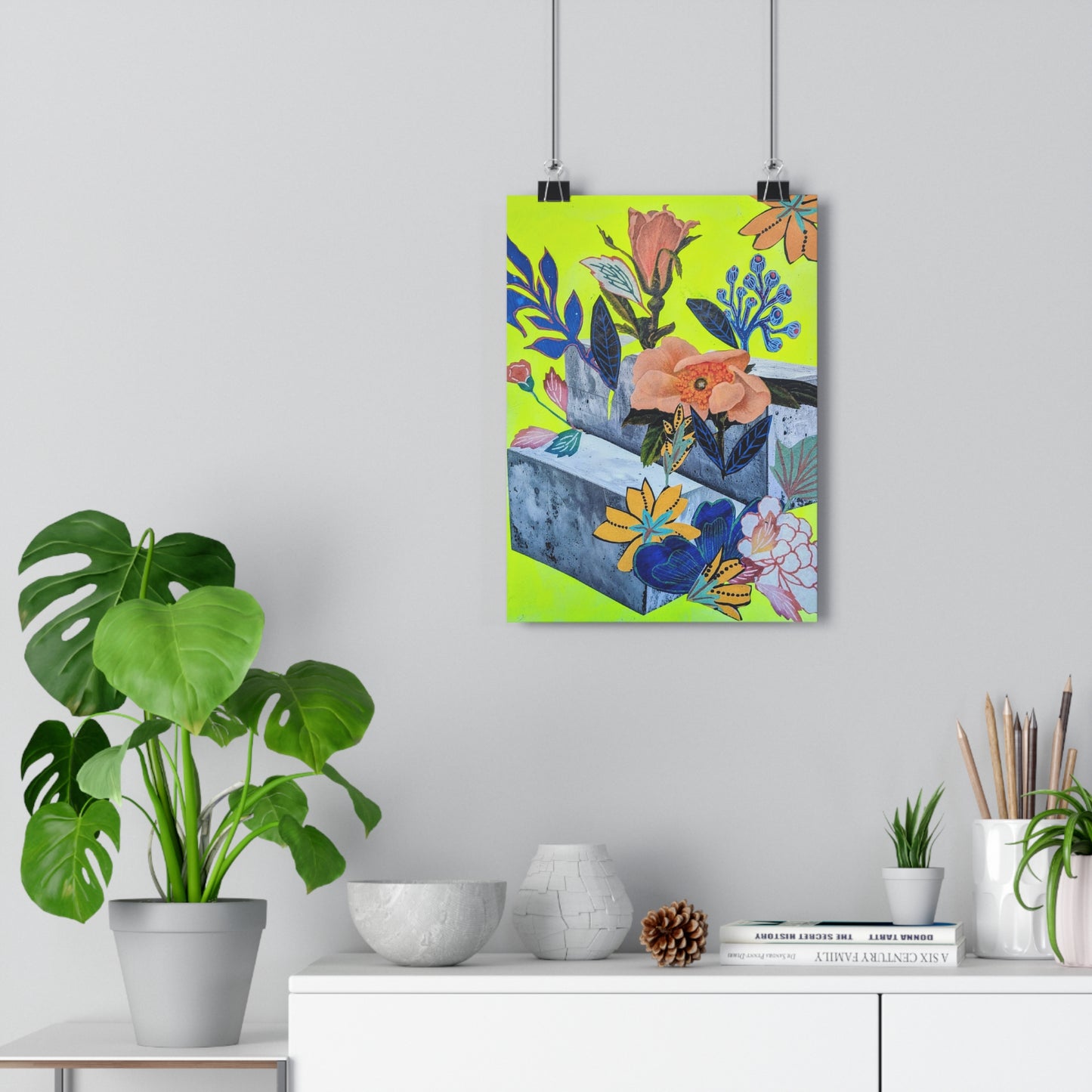 Concrete (Mixed Media Collage Fine Art Giclee Print)