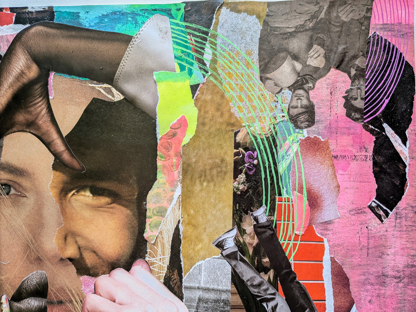 We the People (14.25 x 17.15" mixed media collage, original)