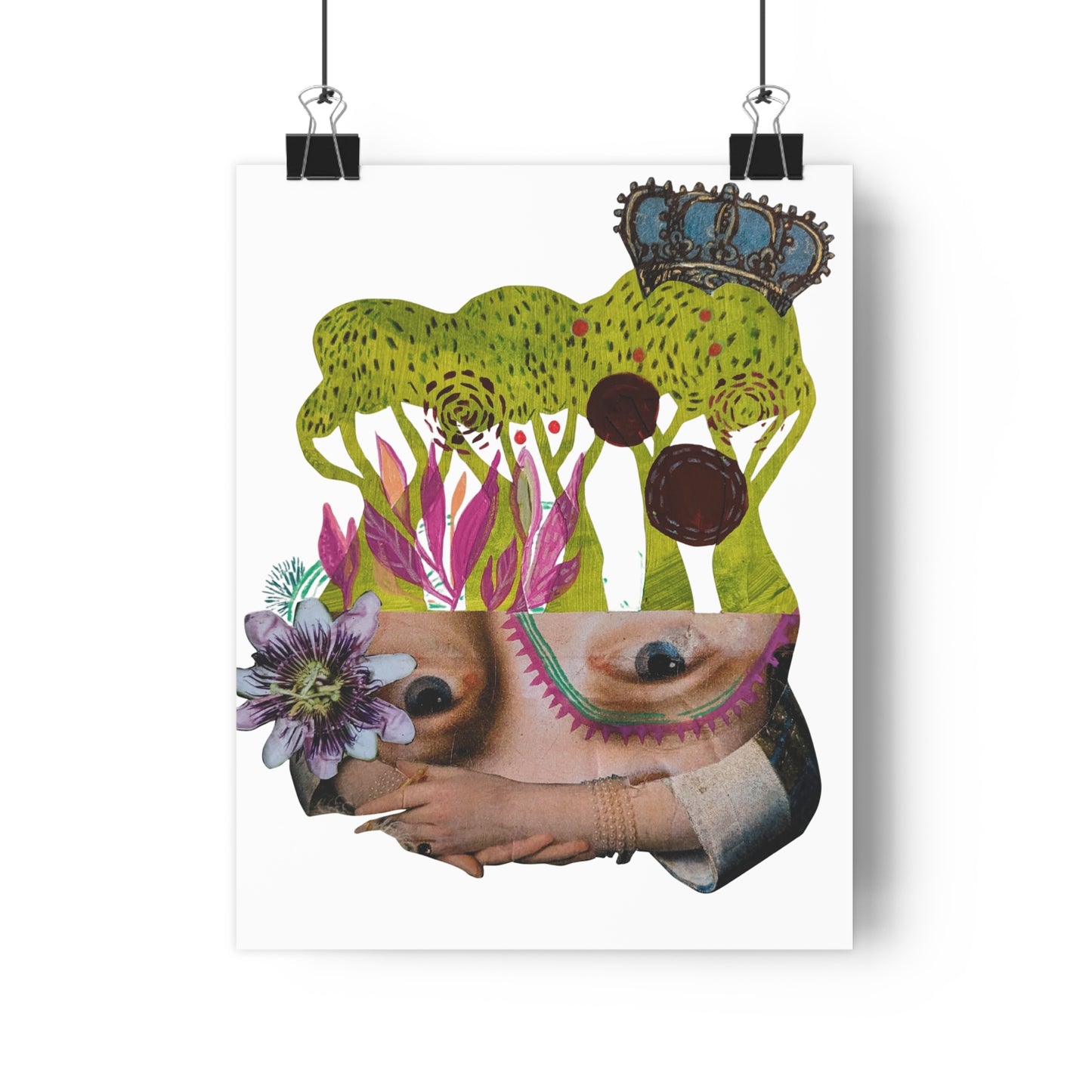 The Crown (Mixed Media Collage Fine Art Print)