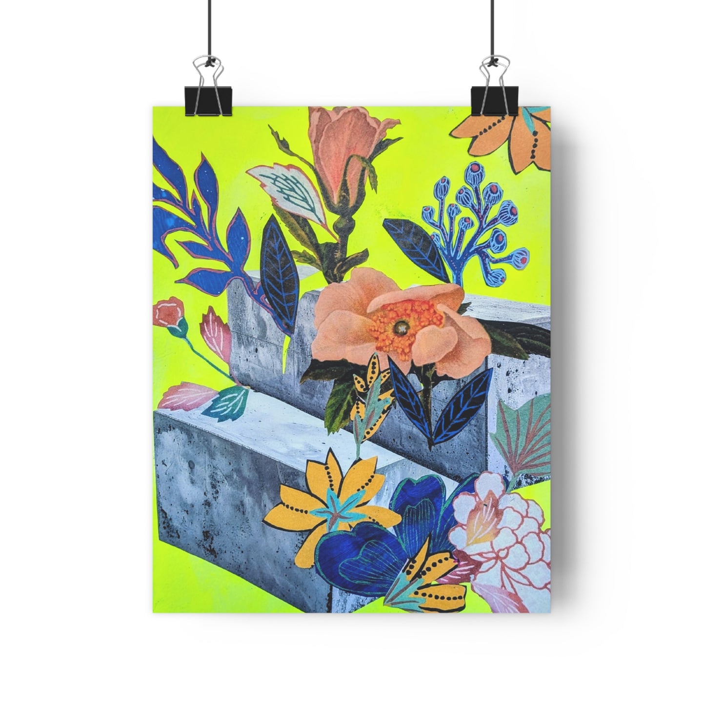 Concrete (Mixed Media Collage Fine Art Giclee Print)
