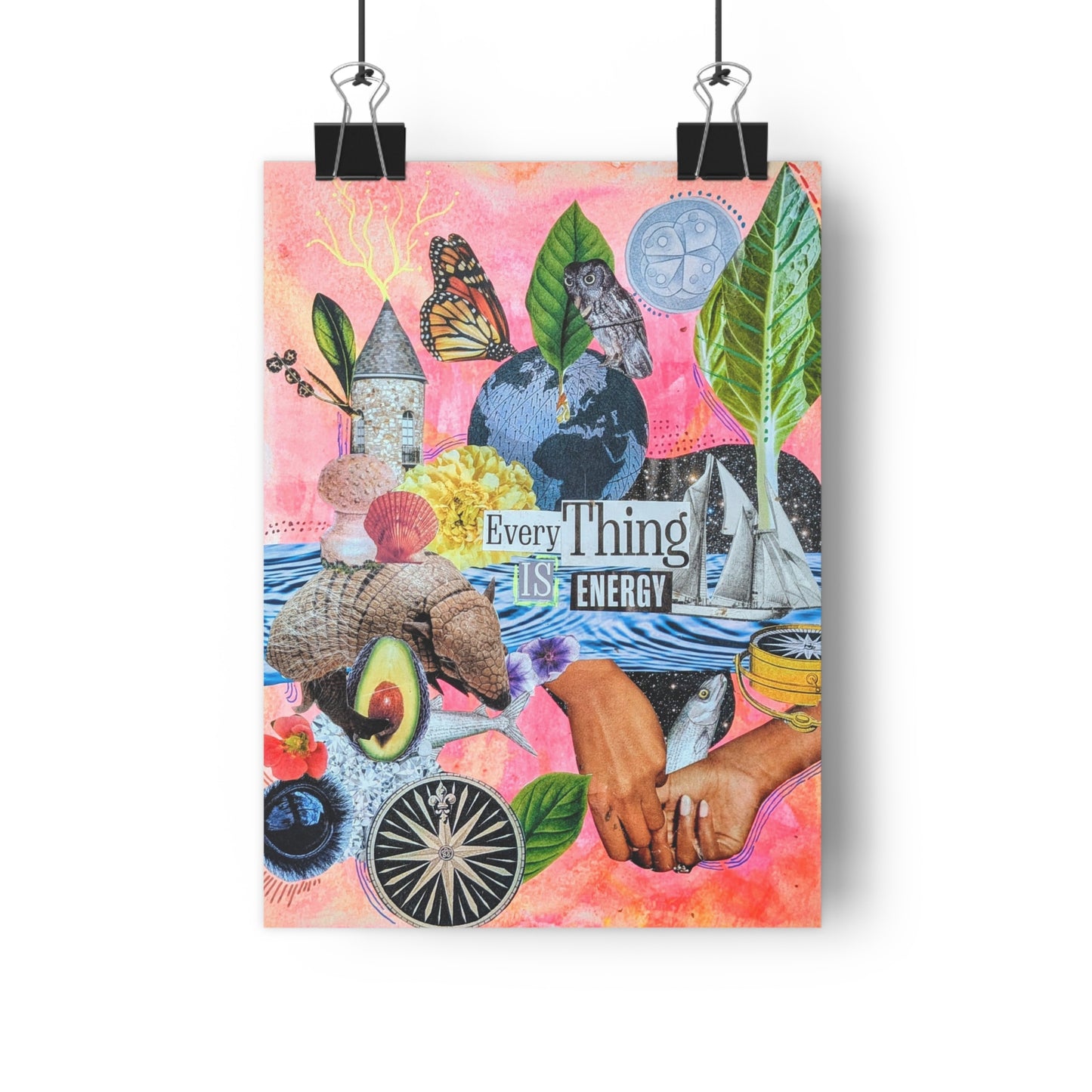 Magnetism (Mixed Media Collage Fine Art Giclee Print)