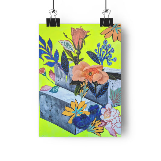 Concrete (Mixed Media Collage Fine Art Giclee Print)