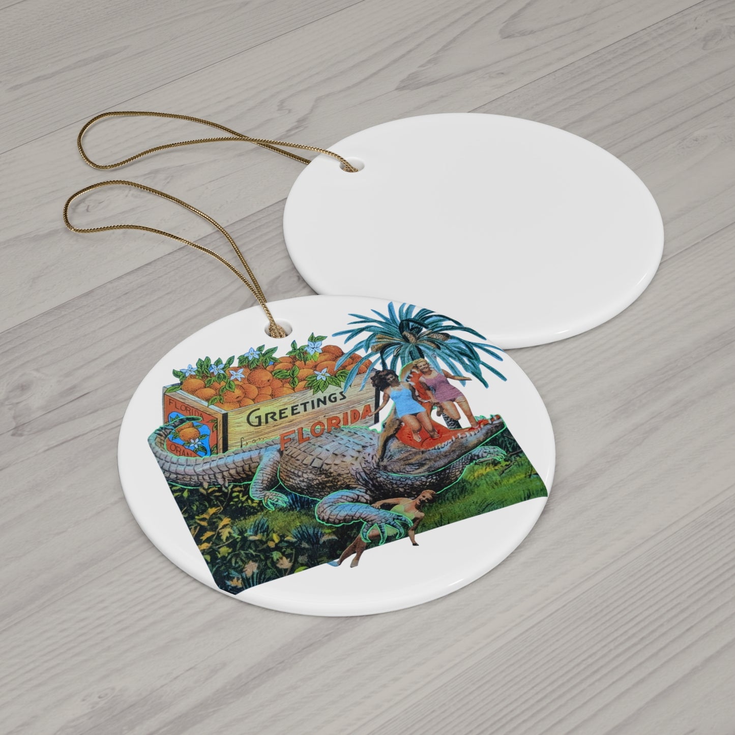 "Greetings from Florida" - Ceramic Ornament