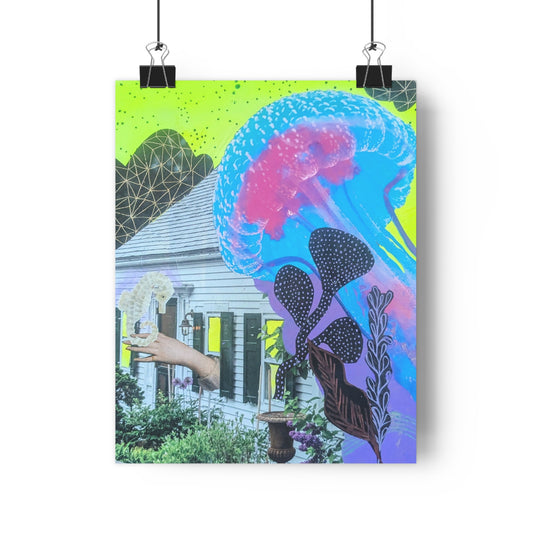 Jelly (Mixed Media Collage Fine Art Giclee Print)