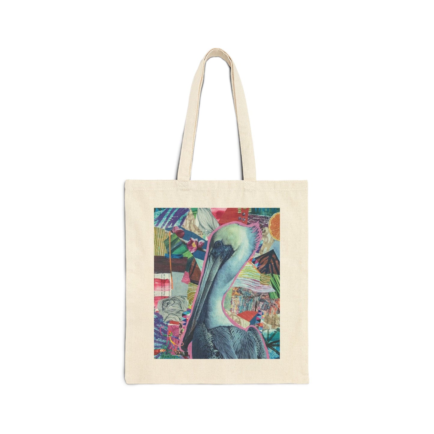 'Scrappy Pelican' - Medium Cotton Tote