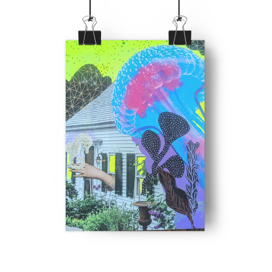 Jelly (Mixed Media Collage Fine Art Giclee Print)