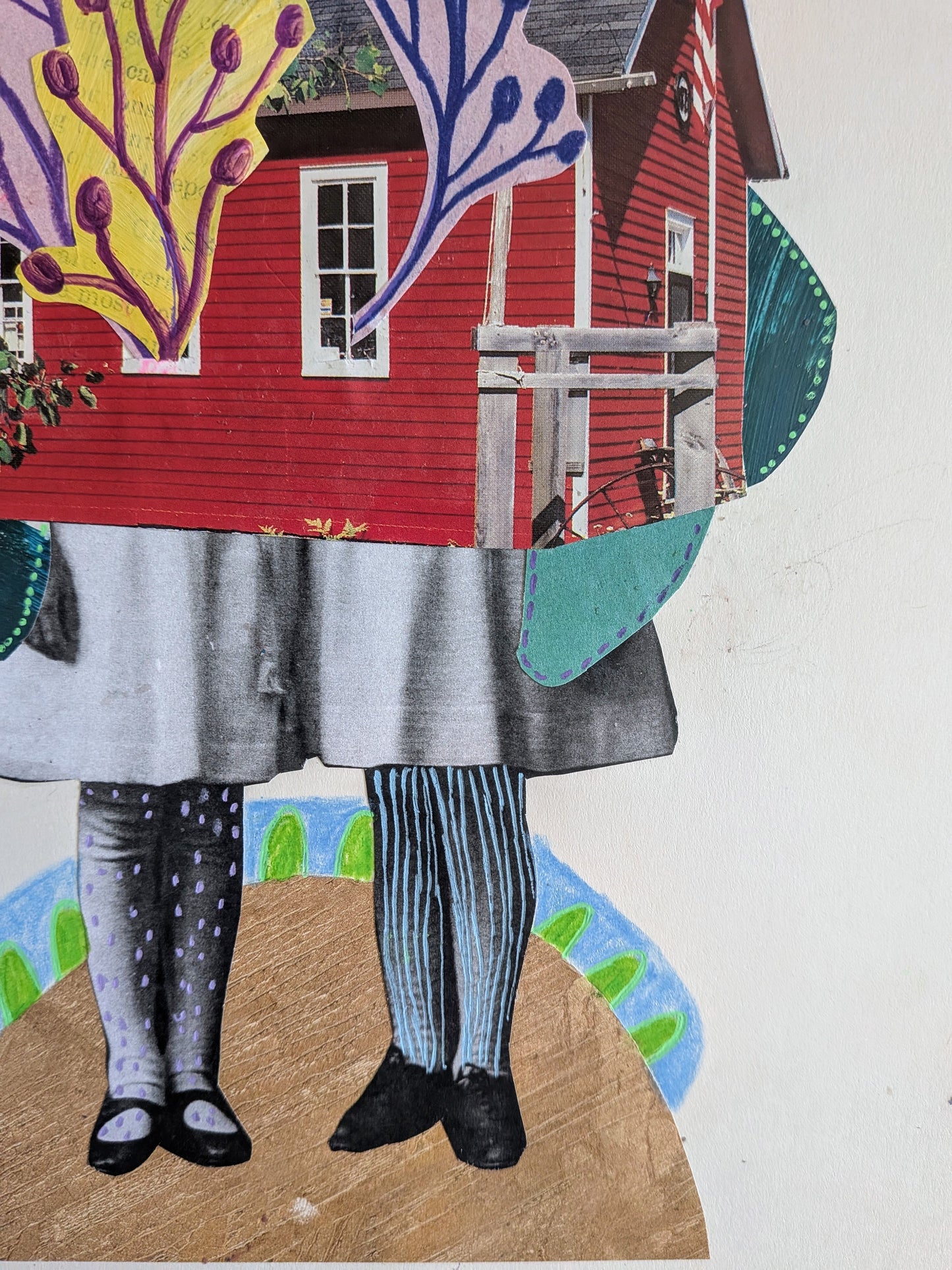 I Can Tell That We Are Gonna Be Friends (8x10" mixed media collage, original)