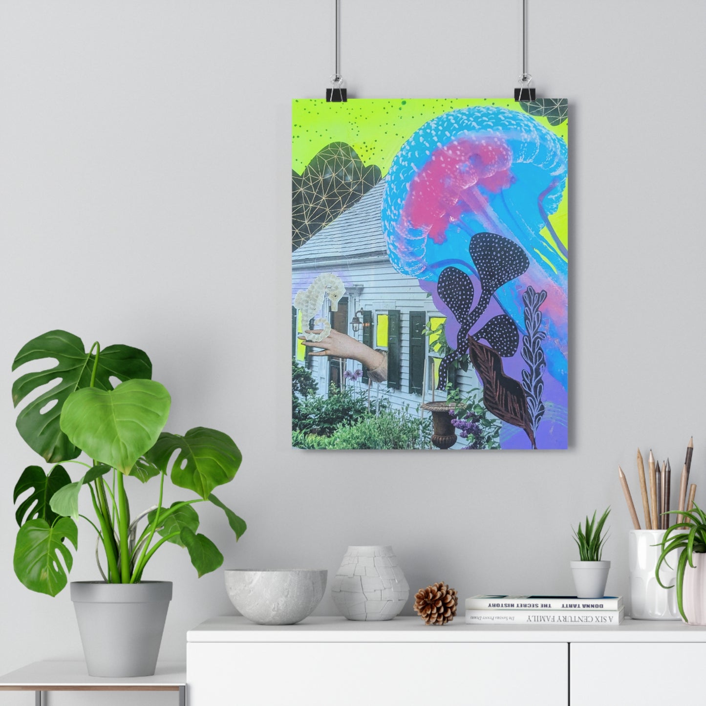Jelly (Mixed Media Collage Fine Art Giclee Print)