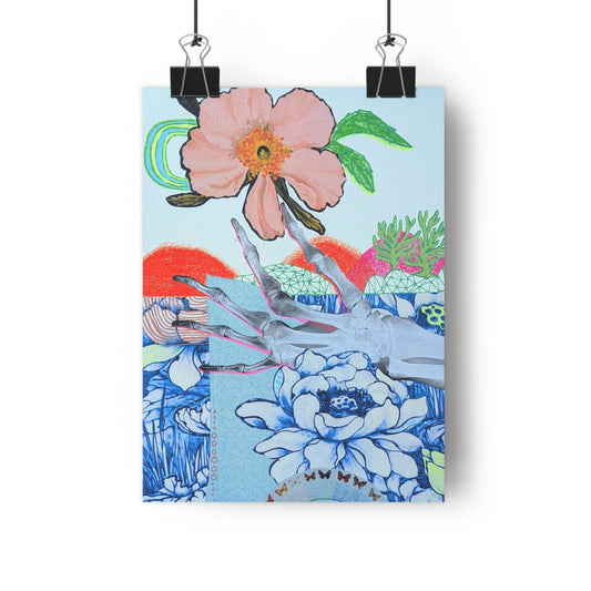 X-Ray (Mixed Media Collage Fine Art Giclee Print)